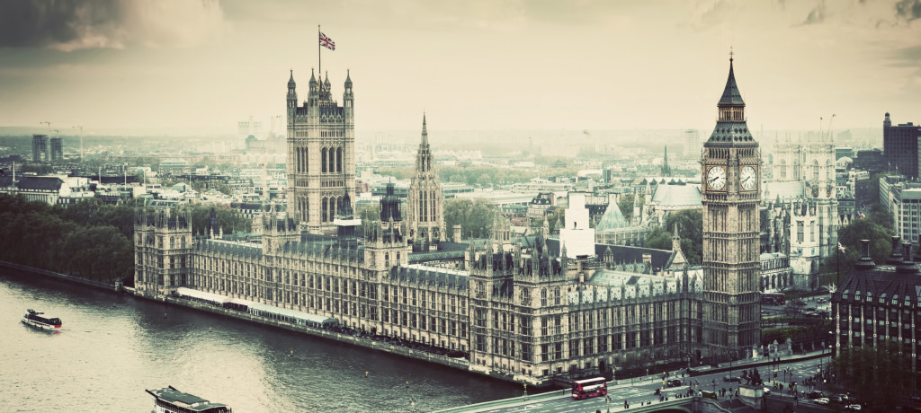 London, the UK. Big Ben, the Palace of Westminster. Vintage | Whitehouse Communications