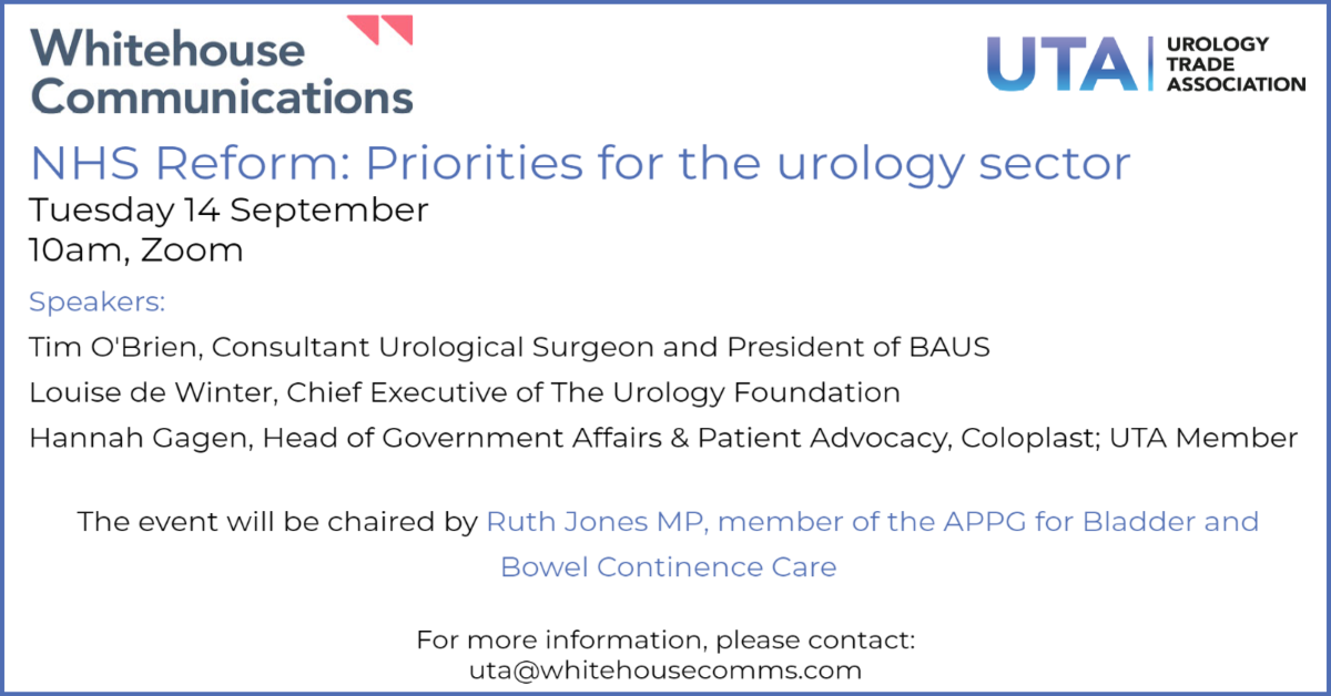 NHS Reform: Priorities for the urology sector
