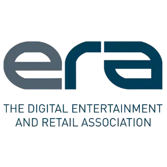 ERA | Whitehouse Communications ERA logo: stylized lowercase 'era' in blue-gray with the full name 'THE DIGITAL ENTERTAINMENT AND RETAIL ASSOCIATION' in blue beneath.